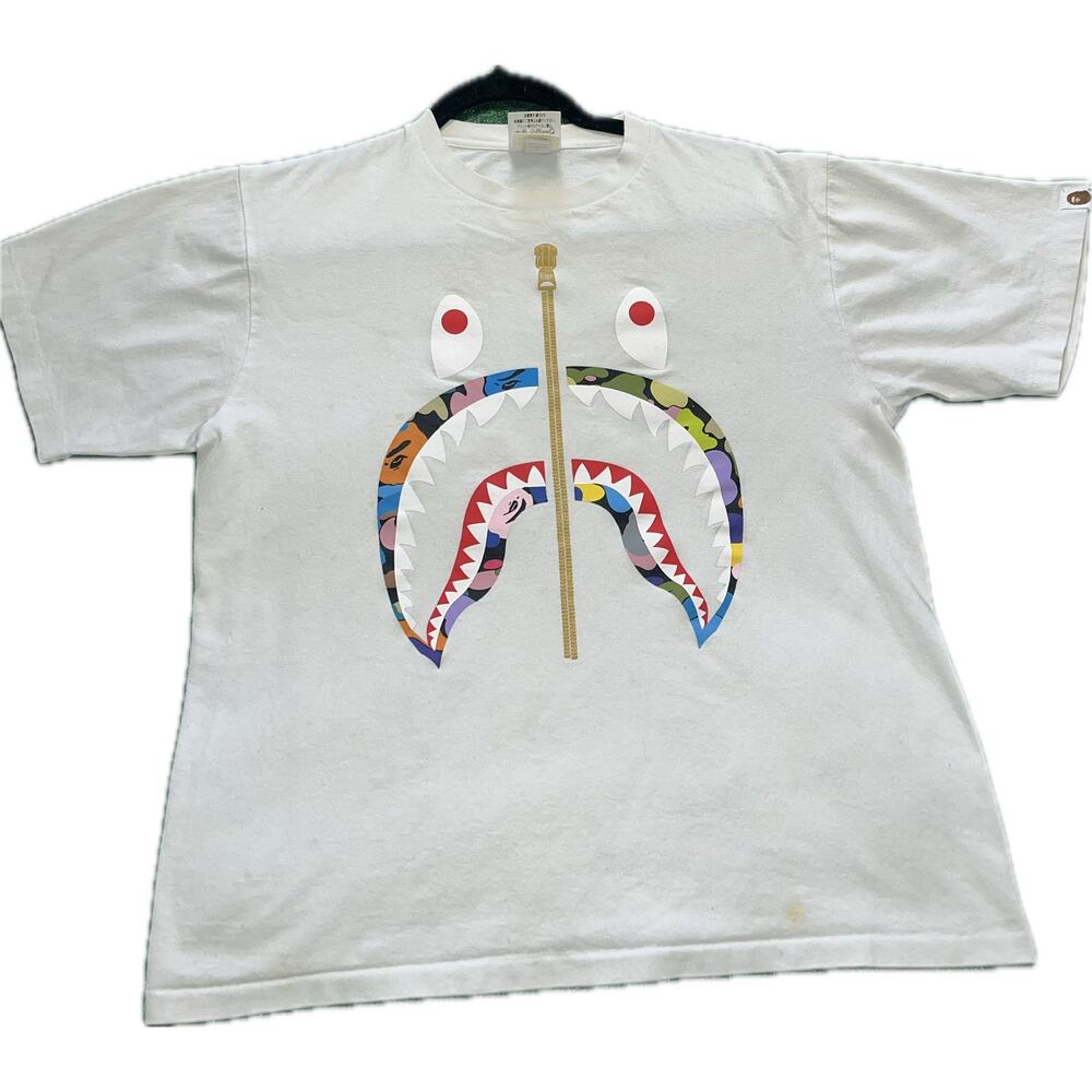 BAPE ‘MultiColor Shark Face’ White